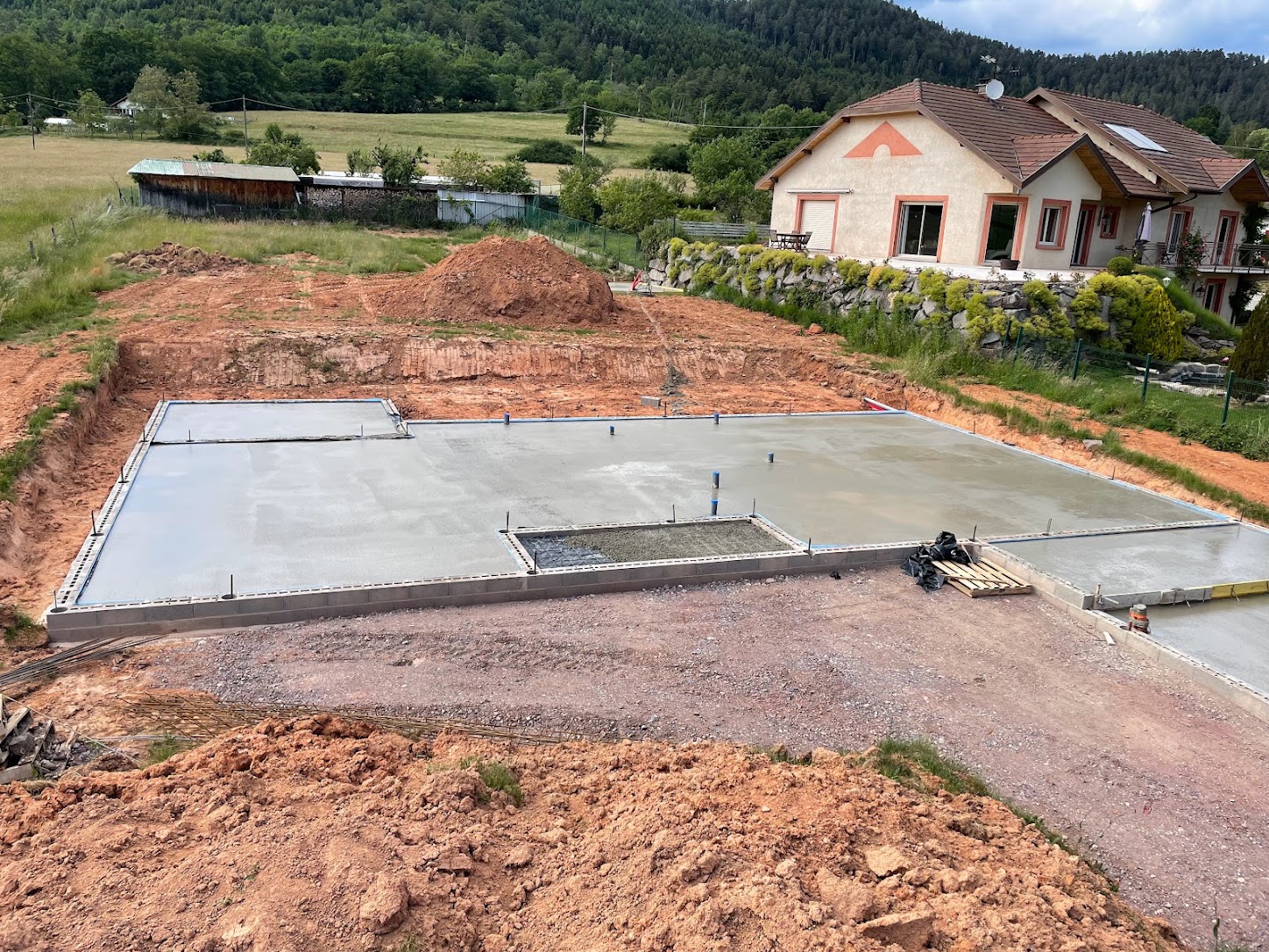 Dalle de fondation d’une maison individuelle BatizenX